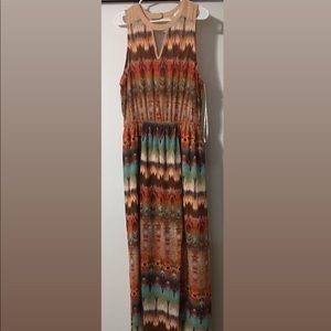 Tribal Print Maxi Dress